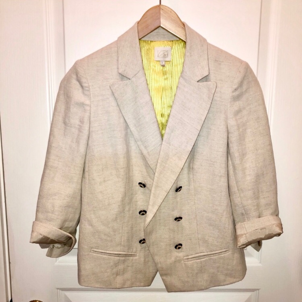 Anthropologie Coquille Lined Blazer